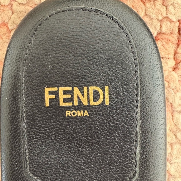 Fendi FF Raffia slides - Picture 7 of 7